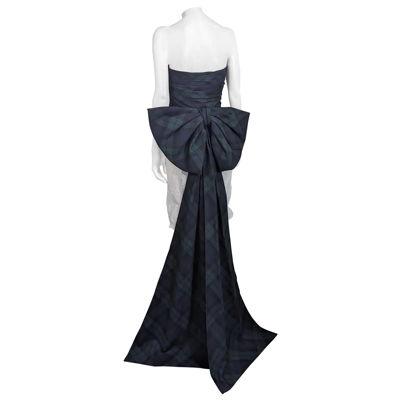 Ralph Lauren — Ralph Lauren Watch Tartan Bow Trained Bustier — Clothing — resale