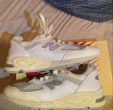 New Balance — Size 9 - New Balance Teddy Santis X 990v2 Sea Salt — Sneaker — resale
