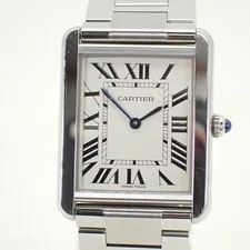 Cartier SS Tank Solo LM S Quartz Silver Dial W5200014 2
