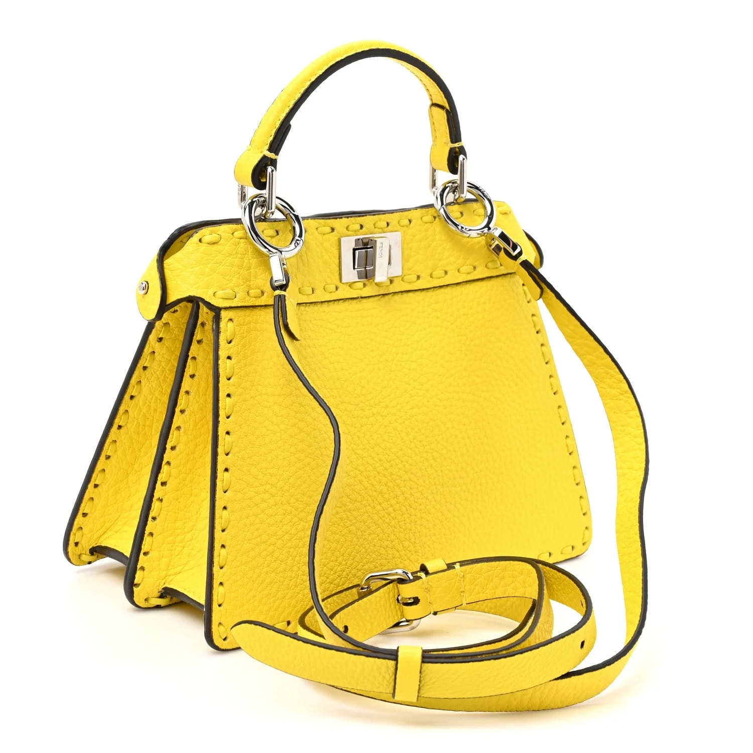 Cuoio Roma Sellerissima Petite Peekaboo I SEE U Satchel Pomelo 2