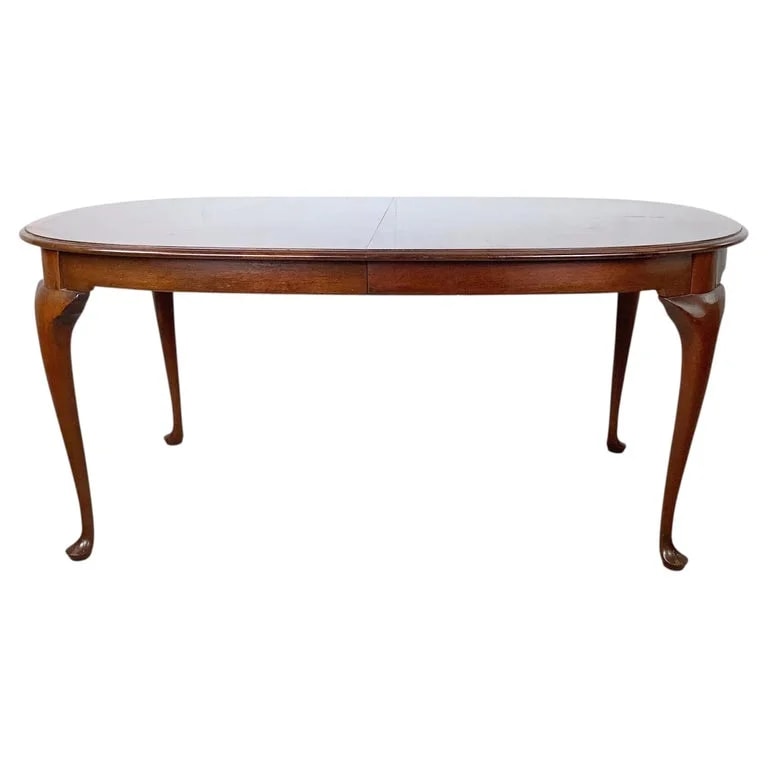 Hickory Chair Furniture Company — Queen Anne Oval Extension Dining By Hickory Company — Furniture — resale