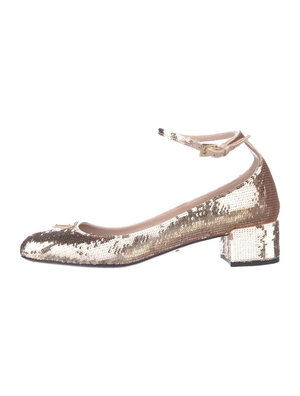 Prada — Sequins Sequin Embellishments — Designer Shoe — resale