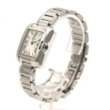 Authentic Cartier Tank Anglaise SM W5310022 Stainless Steel Quartz #230-000-... 2