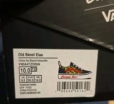 Vans Old School Elas Cobra Kai Size 10 Toddlers 3