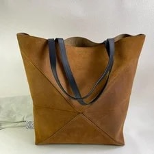 Loewe — Loewe Fold Embossed Logo Puzzle Folded Glossy - Excellent #1QG5EG — Handbag — resale