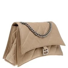 Balenciaga Crush Medium Chain Quilted Nude 3