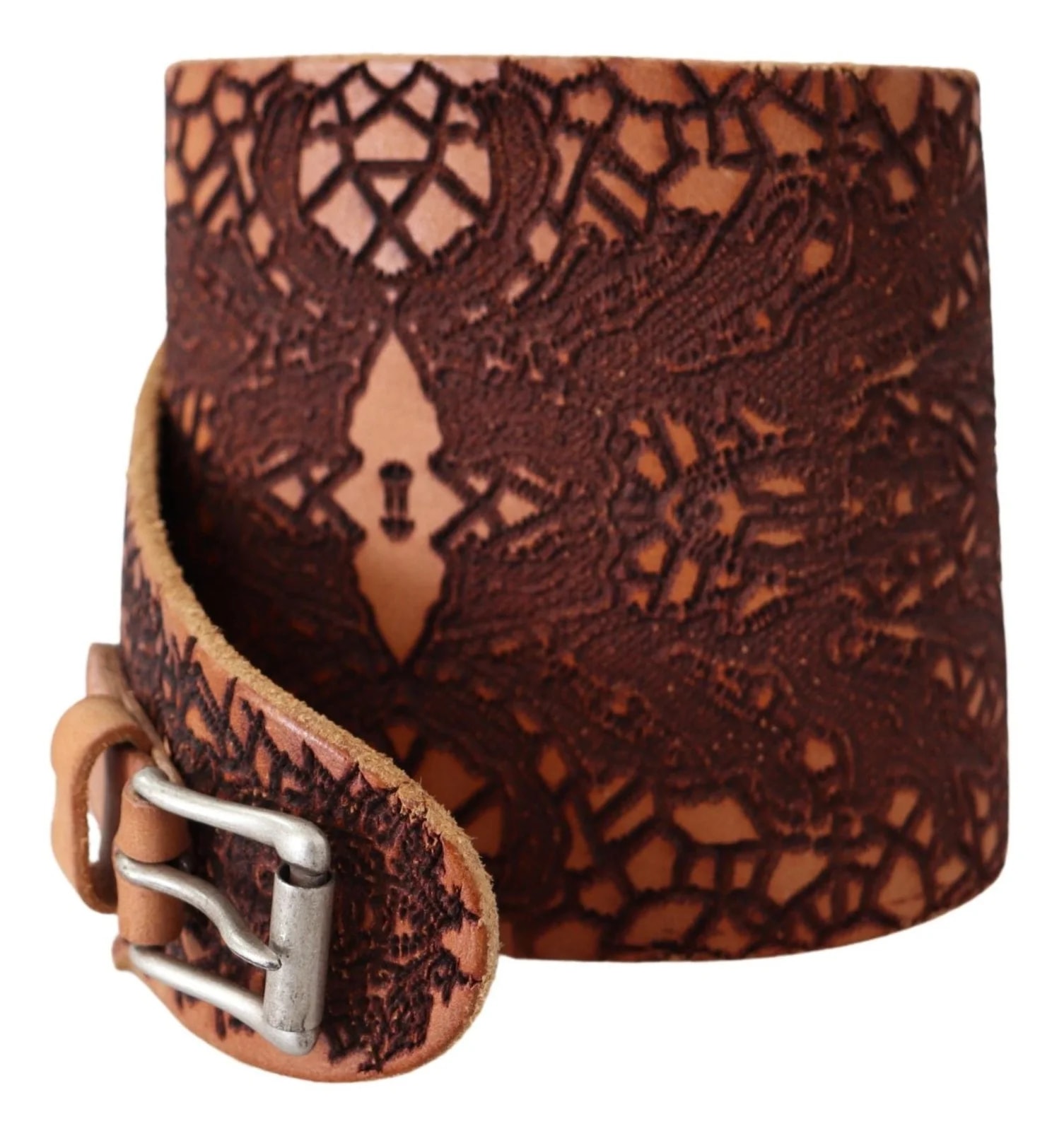 Scervino Street Wide Embroidered Design Logo Belt 2