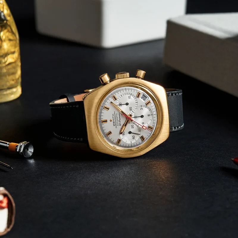 1970s Zenith El Primero Ref. G7810 in 18k Yellow Gold 3