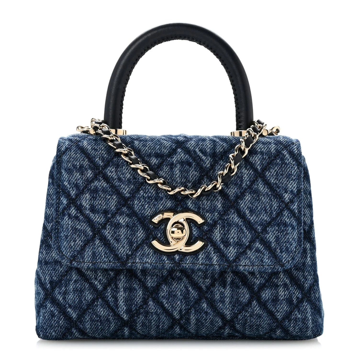 Chanel — Washed Coco Handle With Chain — Handbag — resale
