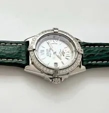 Breitling Wind Lady 31mm Mother of Pearl Dial - Factory Diamonds Bezel - Steel 2
