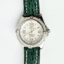 Breitling Wind Lady 31mm Mother of Pearl Dial - Factory Diamonds Bezel - Steel 4