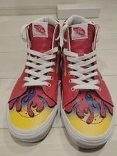 9.0US Vans Sk8 High Cut Fire LTD Collection Sports Shoes 2