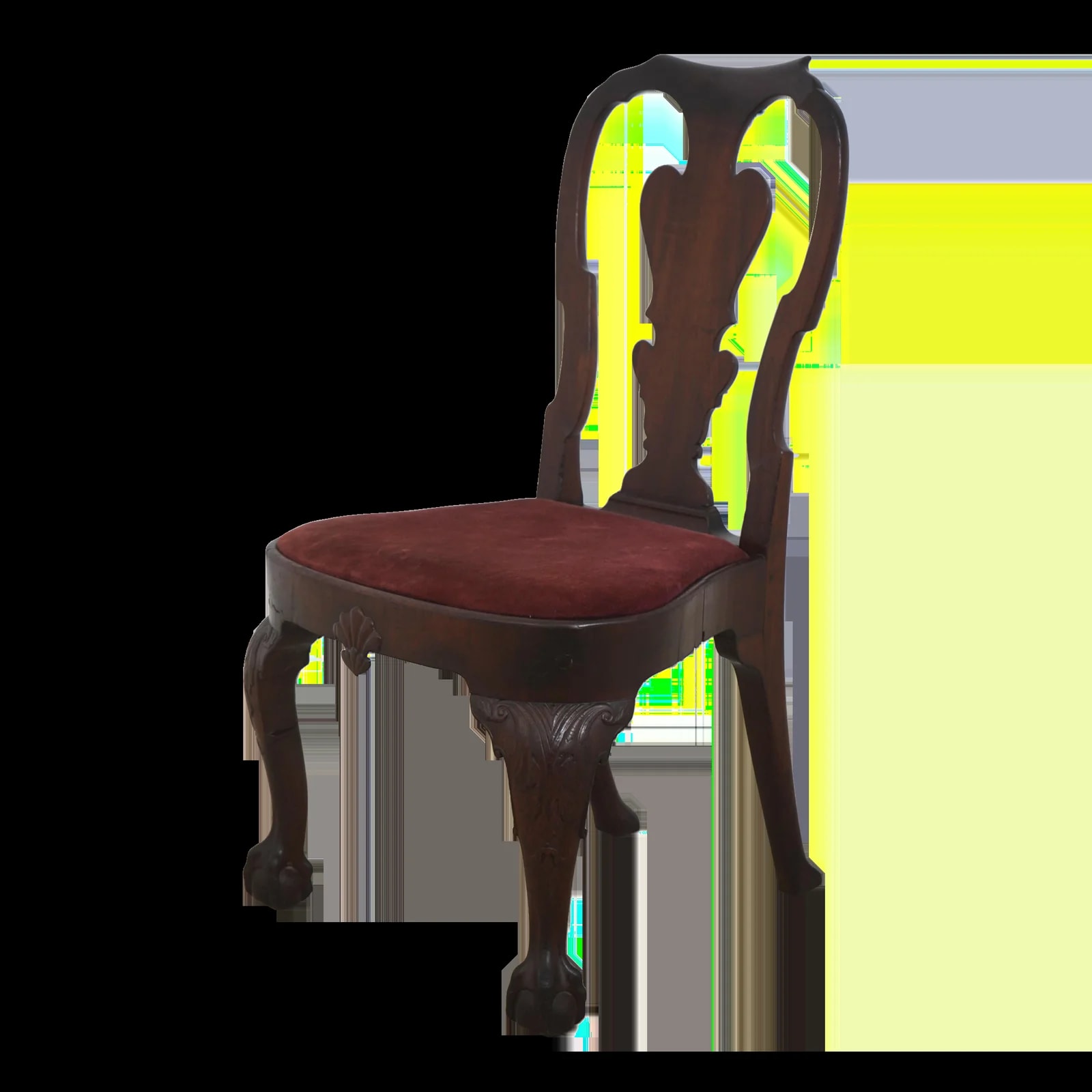 Queen Anne — Antique 18th Century Queen Anne Ball & Claw Side — Furniture — resale