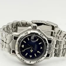Excellent Only. WH1315-K1 Professional Navy Battery TAG Heuer Date Quartz 3