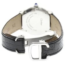 Cartier Ronde Solo SM W6700155 29mm SS/Leather Silver #C16837 2