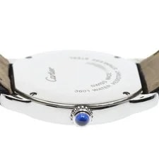Cartier Ronde Solo SM W6700155 29mm SS/Leather Silver #C16837 4