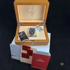 Omega Seamaster Diver 300M Grey Wave Dial Blue Bezel Brcelet 210.30.42.20.06.001 2