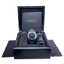 Panerai Luminor Marina PAM01117 Blue Dial Titanium Box Papers 2