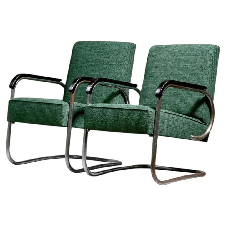 Hynek Gottwald — Hynek Gottwald Pair of 'EK32' Bauhaus Cantilever Armchairs, 1930s — Furniture — resale