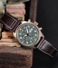 IWC Pilot Spitfire Chronograph Bronze | IW371702 - An Unworn 2021 Full Set - NOS 2