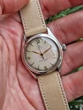 Tudor Oyster - Ref 7803 - Silver Waffle Dial - Manual - Steel - Beige Strap 3
