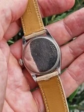 Tudor Oyster - Ref 7803 - Silver Waffle Dial - Manual - Steel - Beige Strap 4