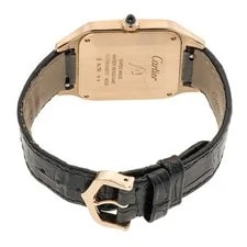 Cartier Santos Dumont LM WGSA0077 Yellow Gold 43.5mm Quartz #KMW2384 3