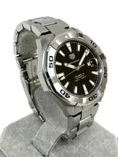 TAG Heuer Aquaracer Caliber 5 300M Waterproof Black Dial SS Automatic Date 2