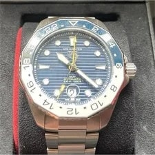 Tag Heuer — TAG Heuer Aquaracer GMT Auto Blue Dial 43mm 300m Steel Bracelet W/ Box — Watch — resale