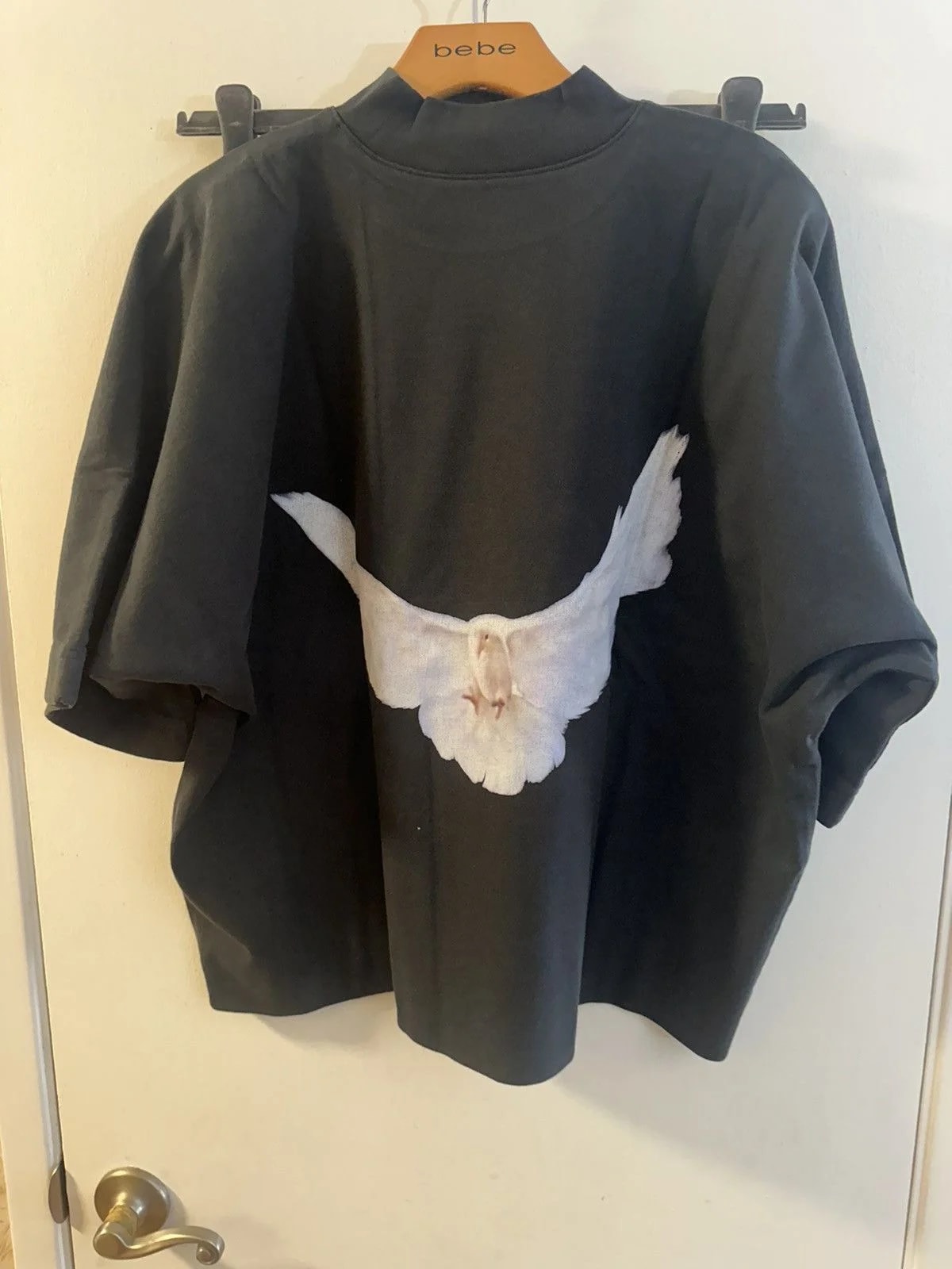 Yeezy Gap Balenciaga Dove No Seam T Shirt Black 3