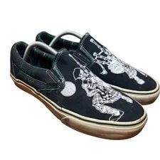 Vans Dropkick Murphys Slip on Shoes 11 Skeleton Bagpiper 2