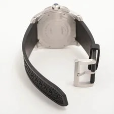 Cartier Calibr Doo Diver W7100056 SS & Rubber AT Black Dial 4