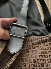 Authentic Fendi Large Oyster Top and Side Zip 4