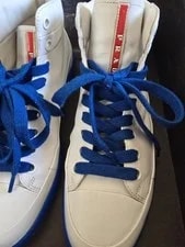 Prada Calf Plume 4T2488 Sz 8 High Top Clean W/ Box 3