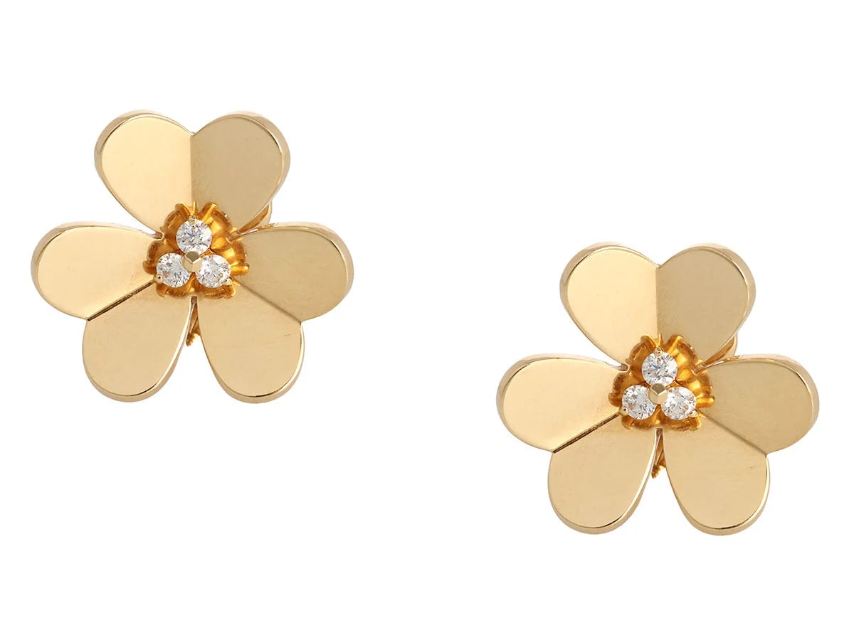 Van Cleef & Arpels — Van Cleef & Arpels Large 18K Yellow Gold Frivole Pierced — Jewelry — resale