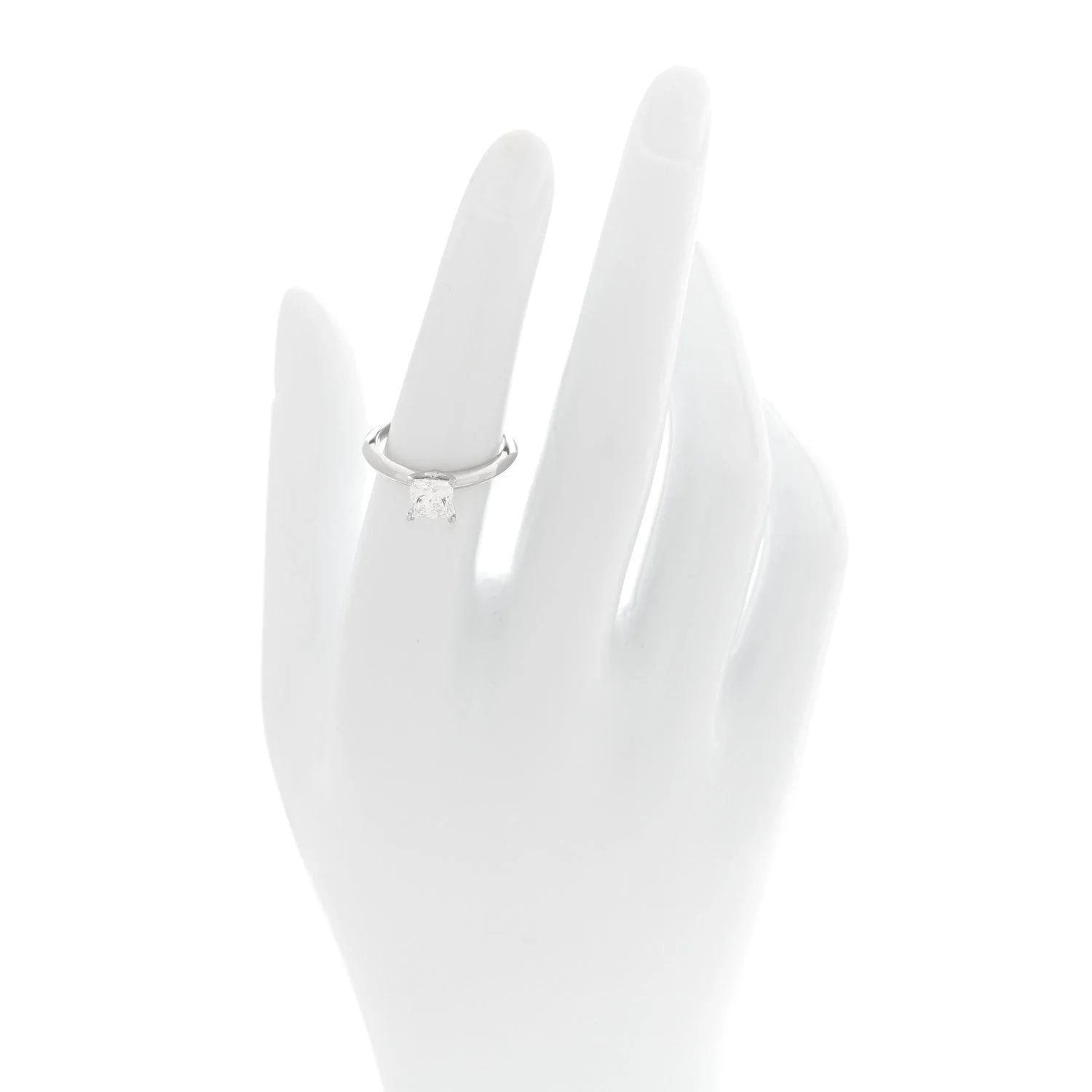 1.04ct Princess Solitaire Engagement 52 6 2