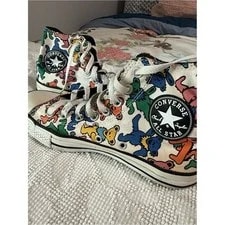 Converse Chuck Taylor All Star Grateful Dead Dancing Bears High Top Shoes 2