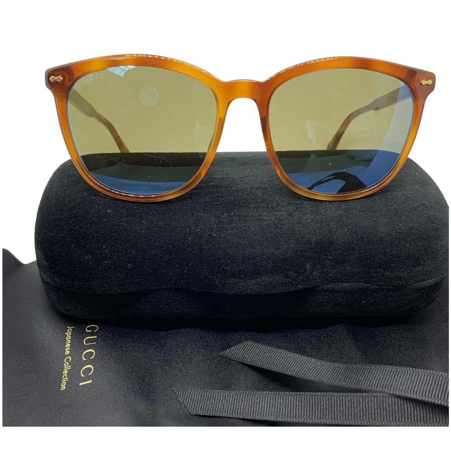 Gucci GG0196SK 003 Havana Frame Sunglasses Lens 2