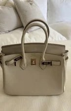Hermès — Hermès Birkin Top Handle Turn Lock Buckle Hardware Lining — Handbag — resale