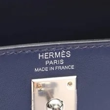 Hermes Kelly Padded 25 Saphir Vaux #RC033 4