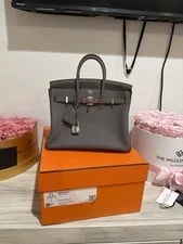Hermès Birkin 25 Satchel Top Handle Turn Lock W/ Lock 2