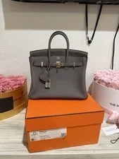 Hermès Birkin 25 Satchel Top Handle Turn Lock W/ Lock 3
