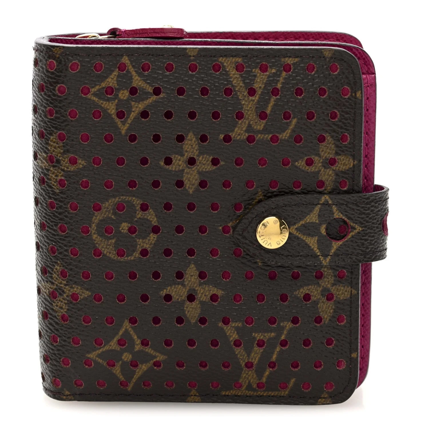 Louis Vuitton — Perforated Compact Zipped Wallet — Accessory — resale