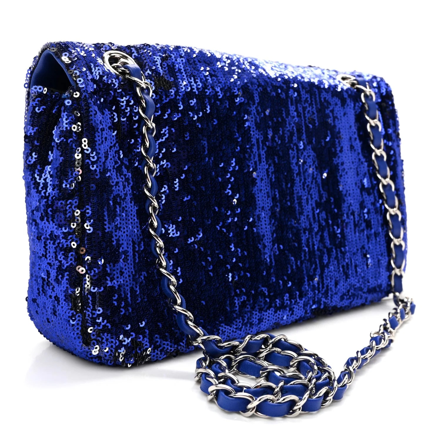 Sequin Medium Flap Dark 3