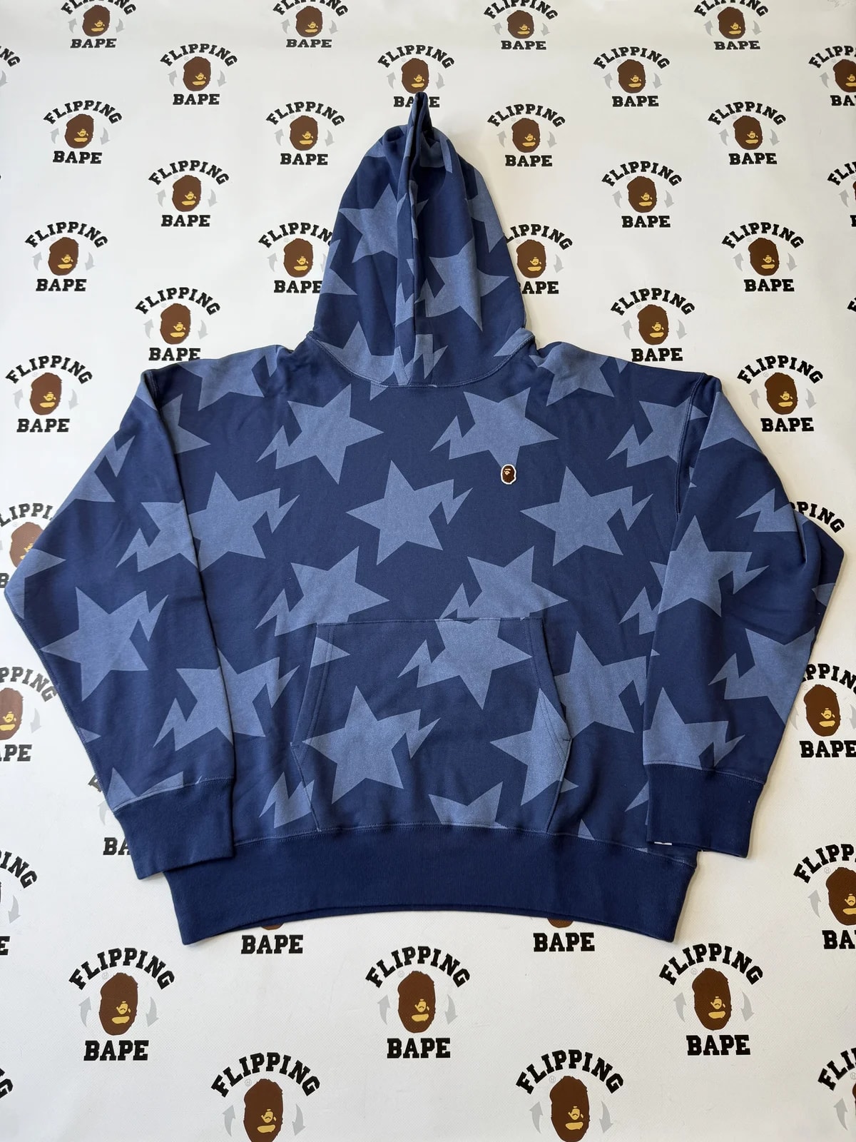 BAPE — Bape STA Pattern Loose FIT Pullover Hoodie — streetwear — resale