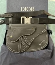 Dior — Christian Dior Saddle Grained Crossbody — Handbag — resale