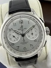 NEW Breitling Premier B09 Chronograph Manual Silver AB0930371G1P1 2