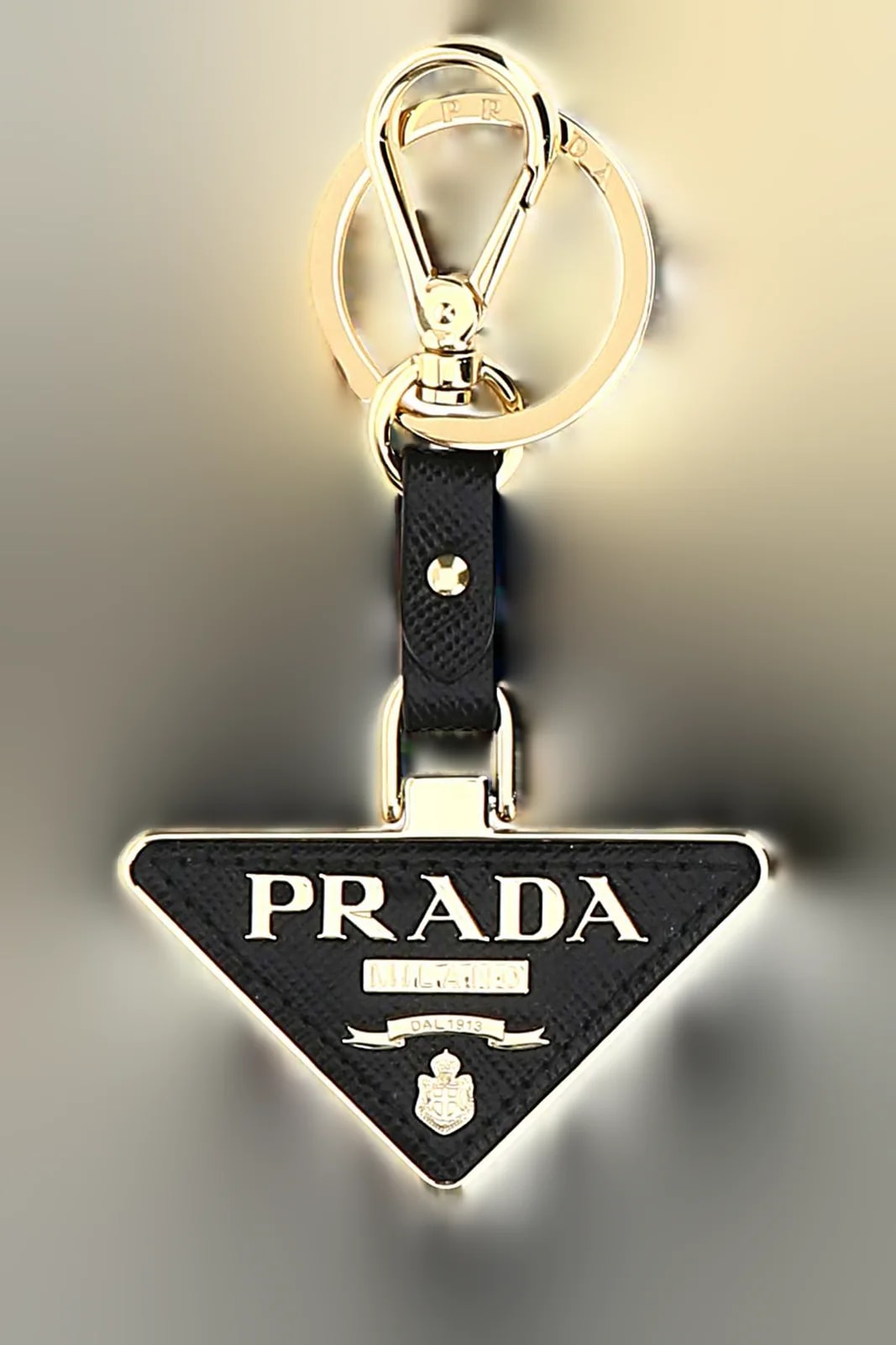 Prada — Prada Metal and Key Case — -calfleather Keychains — Accessory — resale
