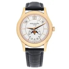 Patek Philippe — Patek Philippe Complications 5205R-001 Rose Gold Silver Dial Complete — Watch — resale