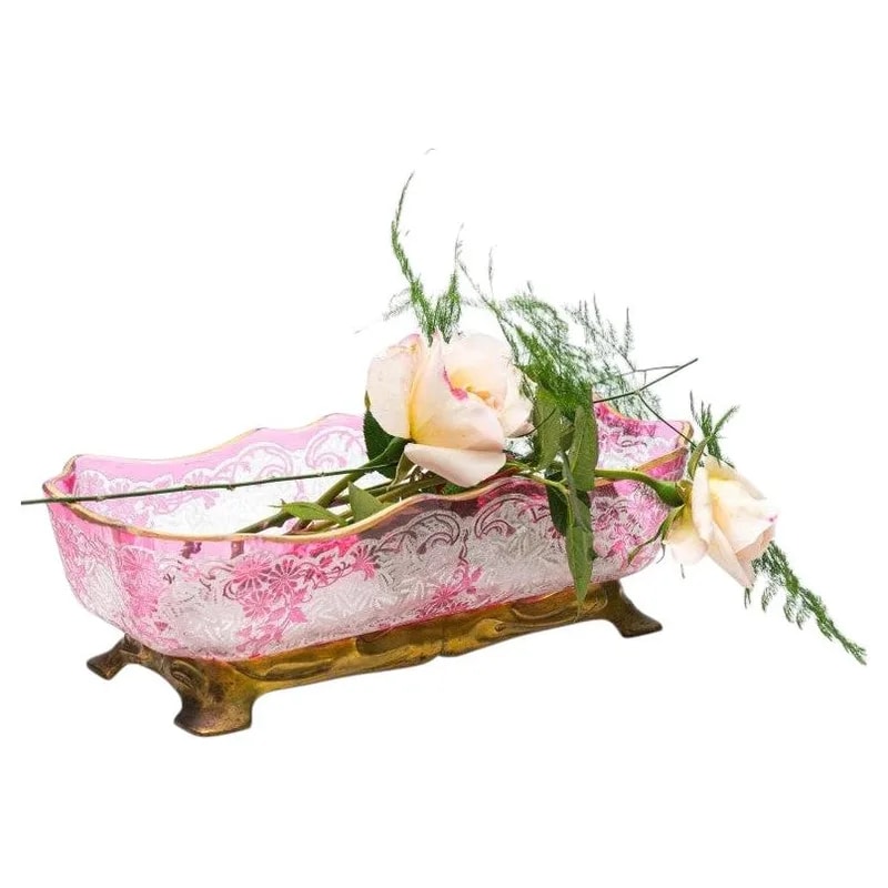 Baccarat — Baccarat Flower Pattern Acid-Etched Bowl, , 1900, France — decorative_object — resale